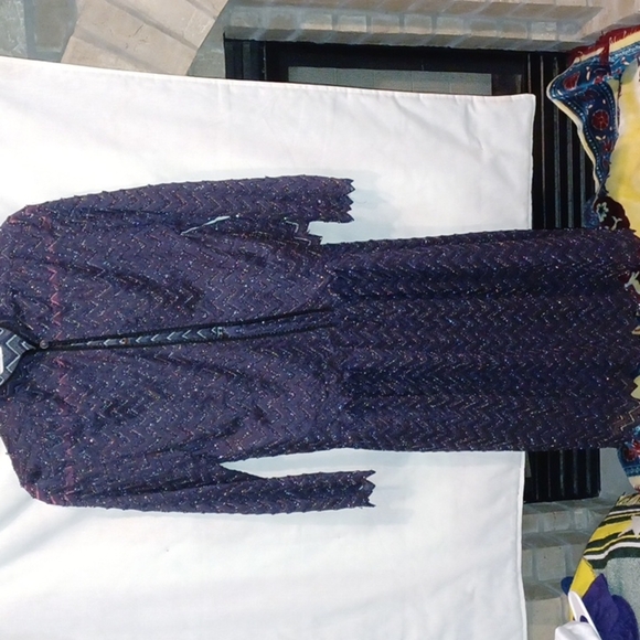 Andrews vintage plum sheer shiny mother of bride 2 pc set, zip lined skirt - Picture 1 of 9